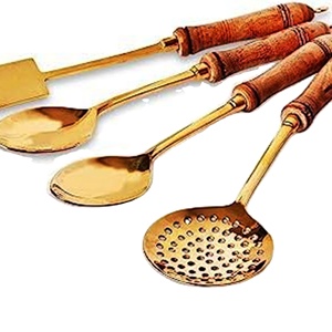 Cuchara Set de 5 VENTA CALIENTE Cubiertos Selandia Rattan Salad Server Set de 2 HECHO EN INDIAA - Product Image 1