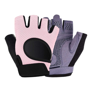 Breathable <b>Half</b> Finger Weightlifting Gloves With Padded Palm Anti <b>Slip</b> Grip Mesh Fabric For Gym Fitness Strength Training - Product Image 6