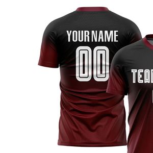 เสื้อฟุตบอลแบบซับลิเมชั่นสั่งทำพิเศษสำหรับผู้ชาย ระบายอากาศได้ดี ผลิตจากโพลีเอสเตอร์ คอเสื้อแบบสวม แขนสั้น พร้อมชื่อทีมและหมายเลข ชุดแข่งแบบไร้ตะเข็บ - Product Image 3