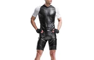 Nouveaux shorts en cuir tendance pour hommes, avec boutons à la taille et poches, shorts de cyclisme en cuir de haute qualité pour hommes - Product Image 5