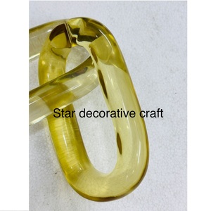 Decoraciones Modernas para Interiores, Cadena Decorativa de Resina para Colgar en la Pared, Eslabones de Cadena de Resina Hechos a Medida, Alta Transparencia, Diseño Rústico, Lo Mejor - Product Image 4