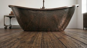 Vintage Style Hammered Copper Bathtub for Home Bathrooms Boutique Hotels Spa Centres and Luxury <b>Bathing</b> Use - Product Image 2