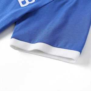 Camiseta Henley Azul Premium Zeta Phi Beta para Mujer, Manga Corta, Ropa de la Hermandad Griega, Letras Bordadas, Corte Elegante - Product Image 5