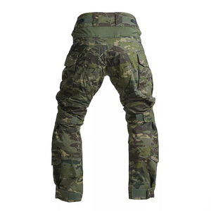 Pantalones Tácticos Cargo para Hombre con Múltiples Bolsillos, Transpirables, Color Oliva, para Senderismo, con Decoración de Botones, Estilo Plano - Product Image 6
