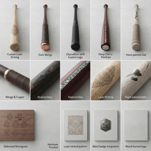Bâton de baseball 25 pouces, barillet de 2,5 pouces, bois naturel argenté, léger, 1 pièce, durable, pour entraînement débutant - Product Image 5