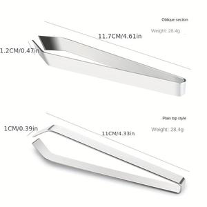 แหนบสแตนเลสคุณภาพพรีเมียม แบบแบนและเฉียง สำหรับกำจัดก้างปลาด้วยมือ ได้รับการรับรองมาตรฐาน CE ISO โดย Med Innovations - Product Image 2