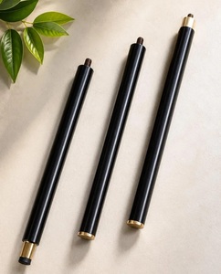 Elegant Black Walking Cane With Brass Accents And Floral Engraving For Gentlemen - Product Image 5