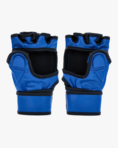 Guantes de MMA de Cuero Azul para Adultos, Guantes de Boxeo de Entrenamiento con Correa de Muñeca Ajustable, Antideslizantes, Equipo de Artes Marciales - Product Image 2