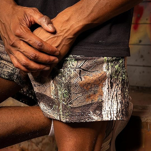 กางเกงขาสั้นลายพรางคุณภาพสูงสำหรับผู้ชาย สกรีนโลโก้ได้ ผ้าคอตตอนเนื้อหนา มีเชือกผูก เหมาะสำหรับออกกำลังกาย วิ่ง และเล่นกีฬา ขายส่ง - Product Image 6