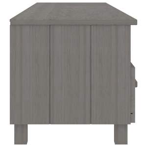 HAMAR <b>Light</b> Gray Solid Wood Pine <b>TV</b> Stand 62.2"x15.7"x15.7" - Product Image 4