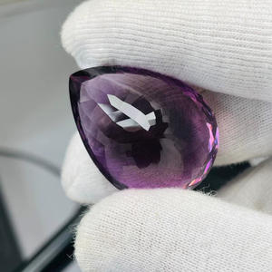 Ametyste naturelle taille poire 84,30 carats, grande taille, qualité AAA, avec lueur, belle couleur, coupe et polissage parfaits, à prix avantageux. - Product Image 5