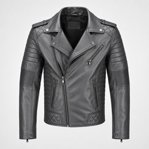 Chaqueta de Motociclista de Cuero Personalizada OEM de Alta Calidad, Unisex, Verano, Moda, Transpirable, Secado Rápido, Diseño con Logotipo Personalizado - Product Image 1