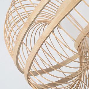 Abat-jour en bambou et rotin, design tendance, éco-responsable, pour la décoration de restaurant - Product Image 3