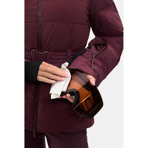 Custom <b>Women</b> Ski Suit Set <b>Waterproof</b> Windproof <b>Puffer</b> <b>Jacket</b> and Slim Pants 2 Piece Snowboard Suit with Hood and Belt - Product Image 5