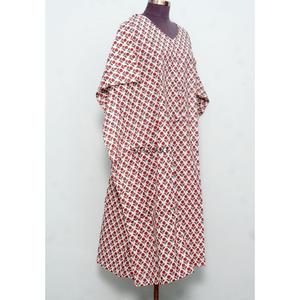 Vestido Túnica Largo hasta el Suelo para Mujer, Negro y Blanco, Elegante y Dulce, Ropa de Playa, Kaftán de Algodón Orgánico con Estampado Floral, Verano - Product Image 4