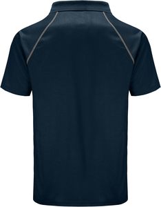 เสื้อยืดกอล์ฟผู้ชาย OEM ผ้าถักเนื้อแน่น ระบายอากาศได้ดี ซับเหงื่อ ผลิตจากผ้าสแปนเด็กซ์/โพลีเอสเตอร์ รับผลิตตามแบบ สั่งทำได้ คุณภาพส่งออก - Product Image 3