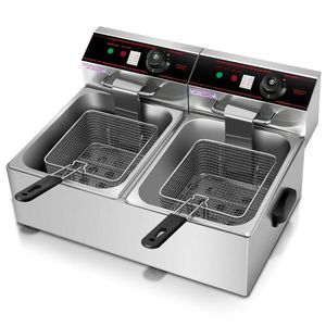 Friggitrice Elettrica da Banco a Doppia Vasca da 3400W, Elettrodomestico da Cucina Efficiente ed Elegante - Product Image 2