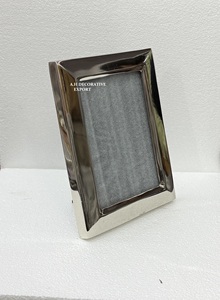 Luxury Silver Metal Photo <b>Frame</b> Elegant Polished Nickel <b>Picture</b> <b>Frame</b> for Desktop Decor & <b>Wedding</b> Gifts Wholesale Custom Size - Product Image 4