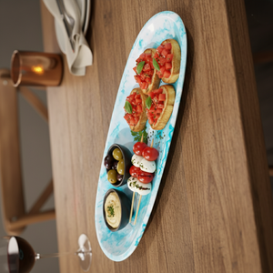 Assiette de service classique en résine ronde polie, vaisselle de mariage avec support, sans BPA et durable - Product Image 6