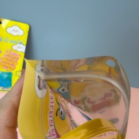 Sacs en Mylar personnalisés imprimés avec fenêtre, finition brillante, pour bonbons, oursons gélifiés et produits comestibles, avec fermeture à glissière
