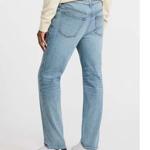 High Street Men's <b>Summer</b> Slim-Fit Ripped Jeans Stretch Denim <b>Trousers</b> Straight Washed - Product Image 2