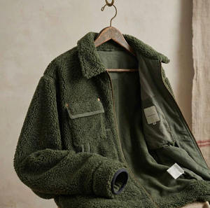 Veste polaire d'hiver pour homme de qualité supérieure, personnalisable avec logo, style streetwear, coupe oversize, doublure intérieure, faible MOQ - Product Image 3