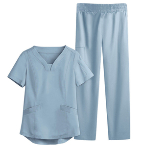 Uniformes de Enfermera para Mujer, Diseño Nuevo y Cómodo, Blusa y Pantalones de Hospital, Tejido de Punto Elegante - Product Image 6