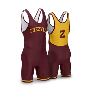 Combinaisons de lutte sublimées personnalisées pour hommes, respirantes, à séchage rapide, uniforme d'équipe de lutte, vente en gros OEM - Product Image 6