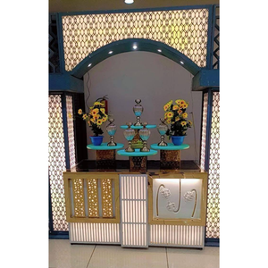 เคาน์เตอร์บุฟเฟ่ต์จัดเลี้ยงงานแต่งงานสุดหรู ทำจากสแตนเลสขัดเงา - Product Image 1