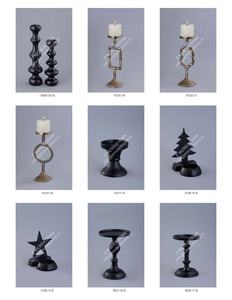 Support de bougie en aluminium résistant à la chaleur fait à la main avec un design écologique pour la décoration de table de mariage et de Noël - Product Image 5