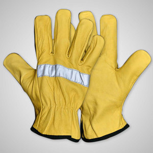 Guantes de Cuero Tácticos Resistentes a Cortes, con Pantalla Táctil, Dedos Completos, Impermeables, de Seguridad - Product Image 5