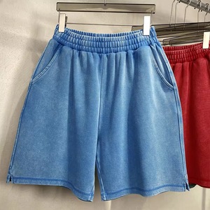 Shorts pour hommes Vintage Heavyweight Unisex Distressed Sun Faded Collection d'été pour hommes Short délavé à l'acide - Product Image 2