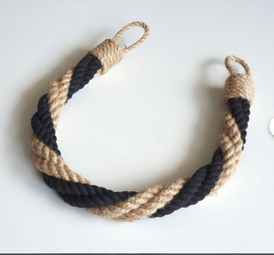 Attaches de rideaux en jute naturelle – Attaches de rideaux tressées rustiques pour la décoration intérieure, les intérieurs d'hôtels et l'aménagement des fenêtres de bureau - Product Image 3