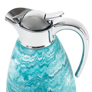 Carafe artisanale de luxe en résine écologique, style américain, couleur personnalisable, avec poignée aspect onyx jaune - Product Image 3