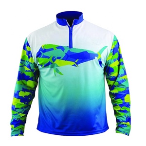 2023 personnalisé couleur Logo équipe Performance pêche chemise Sublimation hommes pêche maillots basse pêche tournoi - Product Image 2