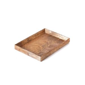 ถาดเสิร์ฟไม้มะม่วงธรรมชาติพร้อมด้ามจับโลหะ - Product Image 4