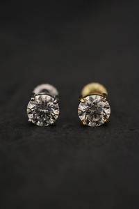 Pendientes de plata de ley 925 con diamantes de moissanita y cierre de rosca para mujer y hombre, regalo de aniversario, mejor precio, IGI - Product Image 5
