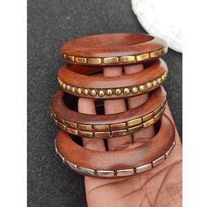 Bracelets en bois imperméables de luxe pour femmes, personnalisables, surface lisse, bijoux pour fêtes, mariages, festivals et tenues décontractées - Product Image 3