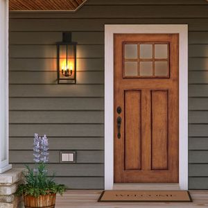 Lampada da parete per esterni a 4 luci, nera, resistente alle intemperie, 76 cm (30 pollici) di altezza, 1 pezzo, applique da parete per portico, giardino, patio (senza lampadine) - Product Image 2