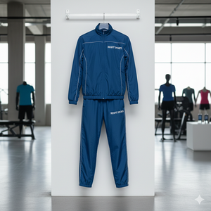 Ensemble de survêtement coupe-vent en nylon personnalisé Rexfit Sports pour hommes, avec fermeture éclair intégrale et éléments réfléchissants - Product Image 5