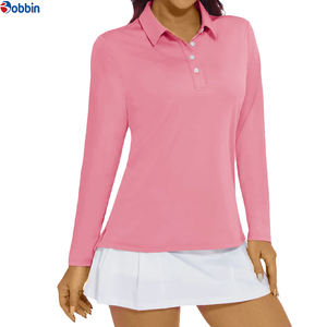 Camiseta Polo Personalizada con Logotipo para Mujer, Camisetas de Tenis Transpirables de Verano, Camiseta de Golf de Manga Larga con Protección para Mujer - Product Image 4