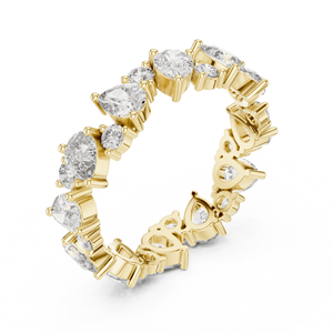 Anillo de compromiso solitario de oropel de 14K, joyería chapada en oro - Product Image 5