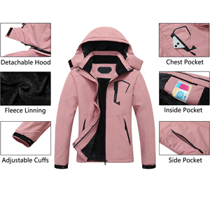 All Weather <b>Ski</b> Jacket Professional Waterproof Snow Coat With Thermal Lining Durable Outerwear For Winter Sports And Activities - Product Image 3