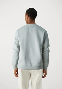 Sudadera unisex de gran tamaño en blanco con logotipo personalizado de algodón orgánico pesado de alta calidad y estampado de lujo, cuello redondo, manga larga - Product Image 2