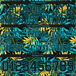 เสื้อฟุตบอลอเมริกันแบบกำหนดเอง สีดำ พิมพ์ลายทรอปิคอล คอวี แขนสั้น ปักชื่อทีม ชื่อใดก็ได้ ระบายอากาศได้ดี เสื้อผ้าผู้ชาย - Product Image 3