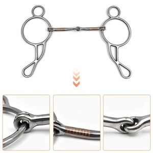 บิตม้าแบบ Snaffle Hollow วงแหวนขนาดใหญ่ อุปกรณ์ฝึกม้าระดับมืออาชีพ สำหรับการฝึกเดรสสาจ การแข่งขัน การขี่ม้า และอุปกรณ์ขี่ม้าประจำวัน - Product Image 3