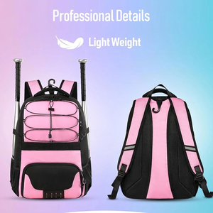Bolsa grande para equipo de béisbol, mochila deportiva resistente diseñada para guardar equipos, bates, cascos y tacos, perfecta para juegos y prácticas. - Product Image 3