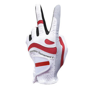 Gants de golf noirs respirants en cuir véritable pour adultes, légers, anti-humidité, pour sports professionnels en extérieur (vente en gros) - Product Image 3