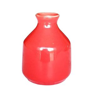 <b>Red</b> Ceramic Incense Burner Oil Diffuser Pot Handmade Fragrance Holder Decorative <b>Vase</b> for Home Decor - Product Image 1