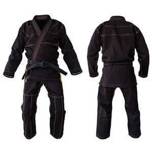 Kimono BJJ unisexe gris 100% coton, durable, coupe classique, vêtements d'arts martiaux pour adultes, respirant, anti-UV, écologique, imperméable - Product Image 4